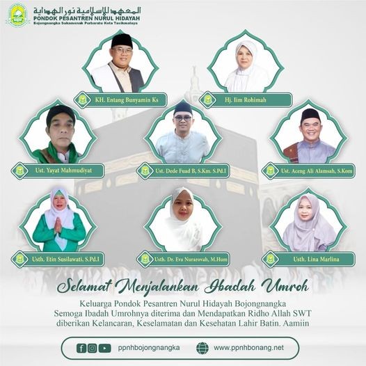 Selamat Menjalankan Ibadah Umroh Para Guru PONPES Nurul Hidayah Bojongnangka